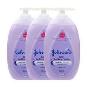 존슨즈 베드타임 베이비 로션 500ml 3개 / 존슨즈베이비 유아바디로션