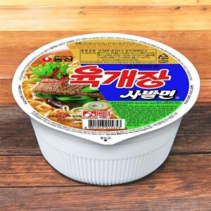 육개장 사발면 86g 24개 1박스 탕비실 업소용 농심 컵라면
