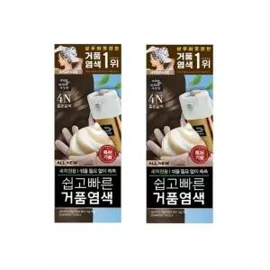 [미쟝센] 미쟝센 올뉴 쉽고빠른거품염색 4N 짙은갈색 2개