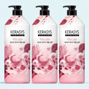 케라시스 퍼퓸 샴푸 화이트 데이지향 대용량 1000ml 3개