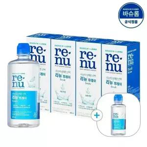 [공식] 바슈롬 리뉴 후레쉬 렌즈세척액 355ml x4개 + 120ml x1개