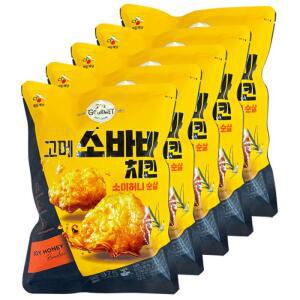 고메 소바바치킨 허니 순살 375g 5개