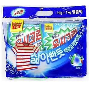 [셀러허브 패션][JH20R4Q1_52CP]분말형 세탁 가루 빨래 세제 1kgx2