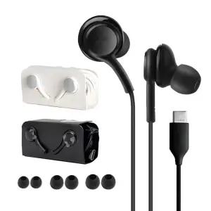 삼성 이어폰 AKG C타입 유선 이어폰 호환 / 갤럭시 S 노트 제트플립 / 블랙 화이트 / 고급형 개별 OPP포장