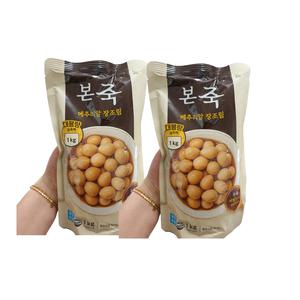 본죽 메추리알 장조림 1kg 2팩