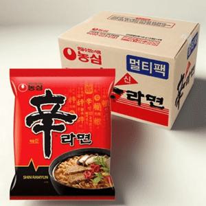 농심 매운 봉지 신라면 120g 40개 대용량 행사용 선물용 사무실 탕비실