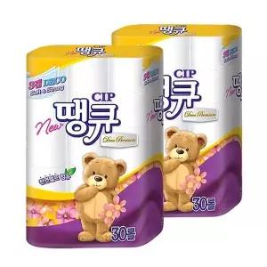 [하프클럽/땡큐]뉴 땡큐 30롤 2팩 두루마리 휴지