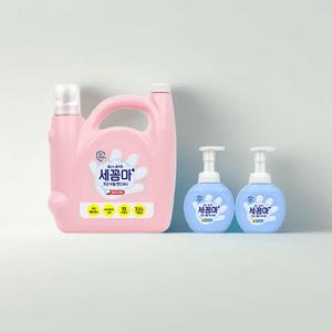 온더바디 세꼼마 핸드워시 파우더향 3.5L+공병2개 대용량 리필 손세정제