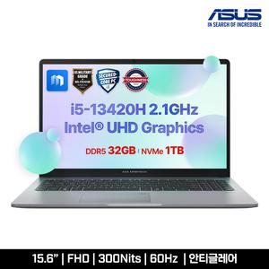 ASUS 노트북 P1503CVA-S70532 32GB 1TB 사무용 학생용 가성비 추.천