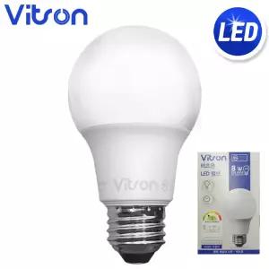 비츠온 LED 벌브 전구 A60 8W 주광색 E26