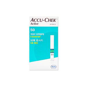 ACCU CHEK 아큐첵 액티브 Active 혈당검사지 시험지 50개입 x 1개