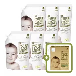 네이쳐러브메레 아기 섬유유연제 1300ml 리필 3팩+3팩+(GIFT) 유아 위생 면봉 80P 1개