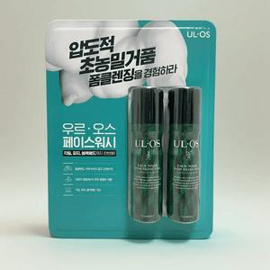 우르오스 페이스워시 100g 2개 코스트코 폼클렌징 거품 각질 피지 블랙헤드 저자극