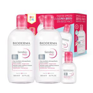 바이오더마 클렌징워터 센시비오 H2O 500ml x 2p + 100ml