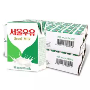 서울우유 멸균 흰우유 200ml 48개