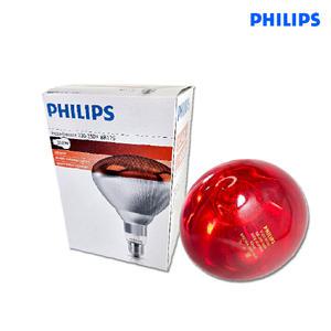 필립스 적외선 램프 250W IR RE BR125 E27 ES RED 치료기용 의료용