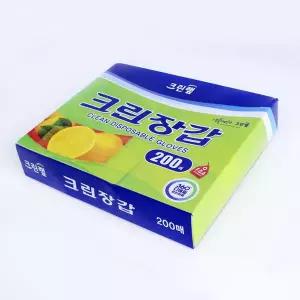 싹싹몰 크린장갑200매 위생장갑 비닐장갑
