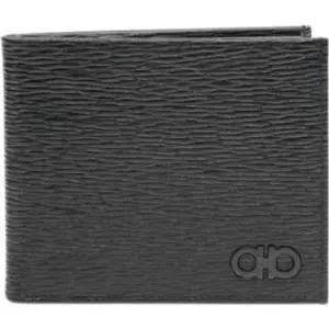 페라가모 [명품] 66 A063 NERO 0733308 더블 간치니 반지갑 흑장