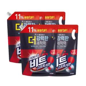 비트 스트롱세븐 액체세제 2.22L 리필x 4개