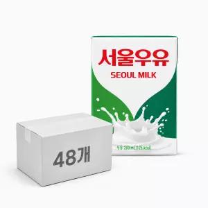 서울우유 멸균우유 200ml 48팩 하얀 흰우유 최신제조