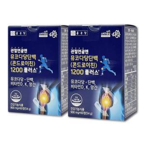 [종근당]관절연골엔 뮤코다당단백 콘드로이친 1200mg 비타민D 비타민K 망간 2개
