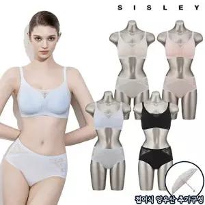 [시슬리][방송히트]시슬리 언더웨어 SS15 속건 노와이어 레이스 퓨징 브라팬티세트
