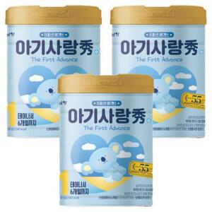 아기사랑수 어드밴스 분유 06개월 1단계 800g 3개