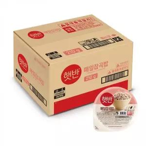 CJ 햇반 매일 잡곡밥 210g36개 일회용밥캠핑햇반