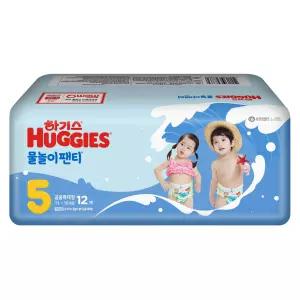 하기스 물놀이팬티 5단계 12매 아동용