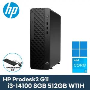 HP Prodesk2 G1i-BJ2X7PT W11H 데스크탑 i3-14100/8GB/512GB/Win11Home 미니 슬림 인텔