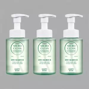 해피바스 마이크로 클린 솝베리 버블 클렌징폼 300ml 3개