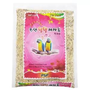 PSP 천연영양 새사료 600g/앵무새/모이/사료/새모이/새먹이/새모이통/싸래기/조류/영양제/코뉴어/간식/먹이