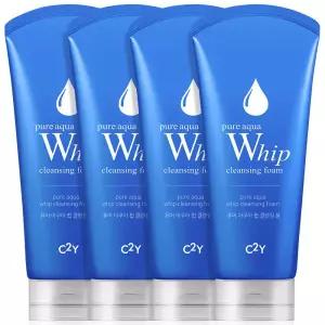(오늘만 개당 2488원) 아쿠아 휩 폼클렌징 220ml 4개 대용량 약알칼리 클렌징폼 -