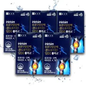 [종근당] 종근당 관절연골엔 뮤코다당단백 콘드로이친 1200 플러스 900mg 60정 X 5 TB