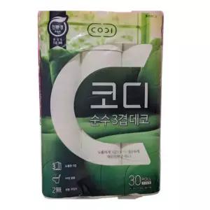 코디 순수 3겹 데코 30m 30롤 3팩 두루마리 휴지