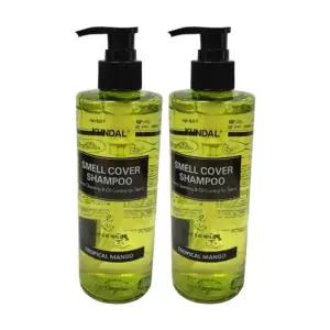 쿤달 올데이 스멜커버 청소년 샴푸 라임바질 앤 만다린 400ml x 2개