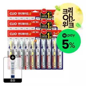 크리오 덴티메이트 시즌2 초극세모 칫솔 10개입, 3개