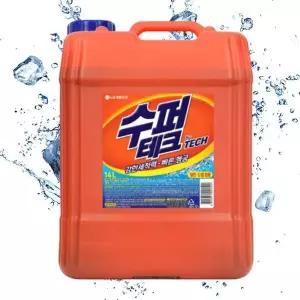 [LG생활건강] 엘지생활건강 테크 수퍼테크 일드겸용 액체세제 14L X 1  TB