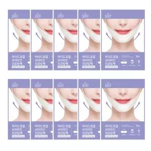 미라클하우스 하이드로겔 턱 v 브이라인 리프팅 팩 10팩 LS0120 브이라인팩퍼플 673731