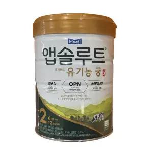 매일유업 앱솔루트 유기농 궁 분유 2단계 6-12개월 800g 3개 JJ몰
