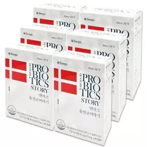 덴프스 덴마크 유산균 이야기 170mg x 60캡슐 x 6박스 TWL