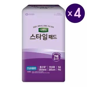 디펜드 스타일언더웨어 여성 패드 안심대용량 14매X4팩