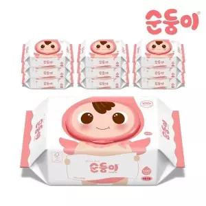 물티슈 베이직 무향 엠보싱 플러스 캡형 100매 10팩nBpC-01