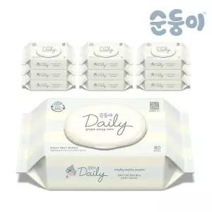생분해물티슈 데일리 캡형 80매 10팩DaC-01