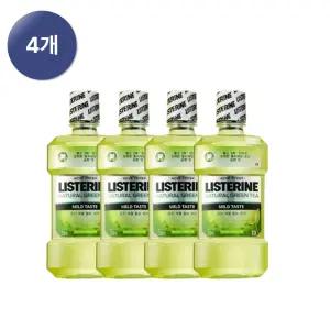 리스테린 그린티 마일드 750mL x4개