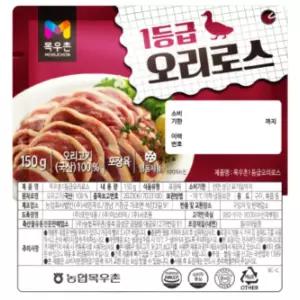 목우촌 유황 오리로스 150g 15팩 오리고기