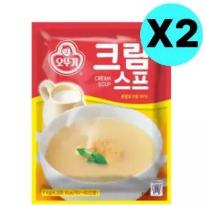 오뚜기 크림 즉석 스프 가루 분말 1kg X 2개 대용량