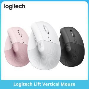 Logitech Lift 수직 마우스 인체 공학적 무선 무음 클릭 Bluetooth/Usb 듀얼 모드 Pc 노트북 태블릿 손목
