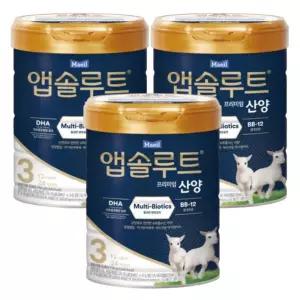 앱솔루트 플래티넘 산양 분유 3단계(12~24개월) 750g 3캔