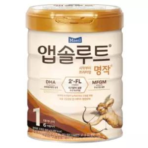 앱솔루트 명작 2FL분유 1단계(0~6개월) 800g 1캔
